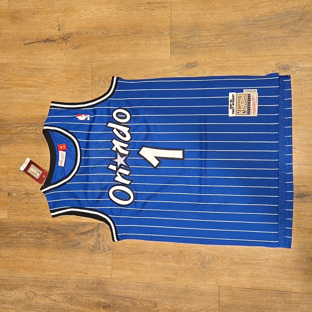 Tracy McGrady Orland Throwback Mens Stitched New Blue Mitchell